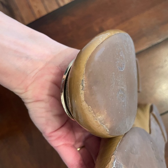 Tan patient leather Tory Burch flats - Picture 4 of 11